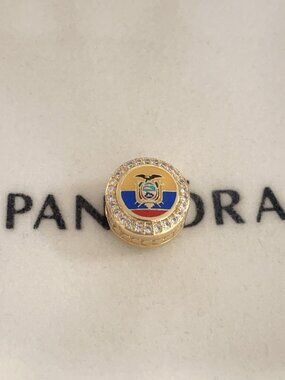 Pandora Ecuador Flag Charm Pendant